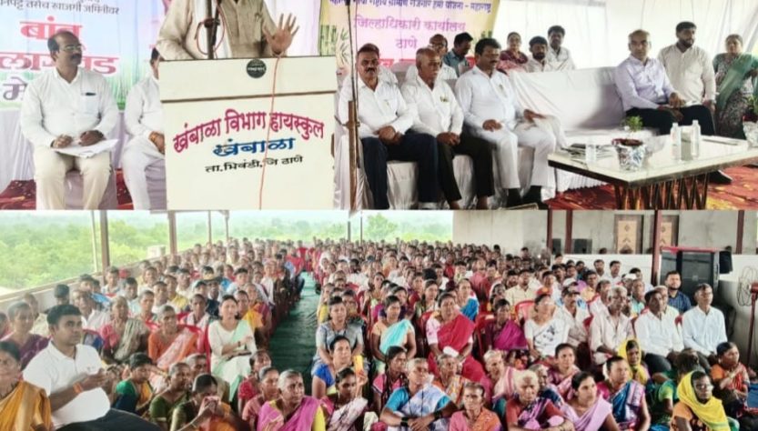 pasha patel in bhivandi bamboo mission rally