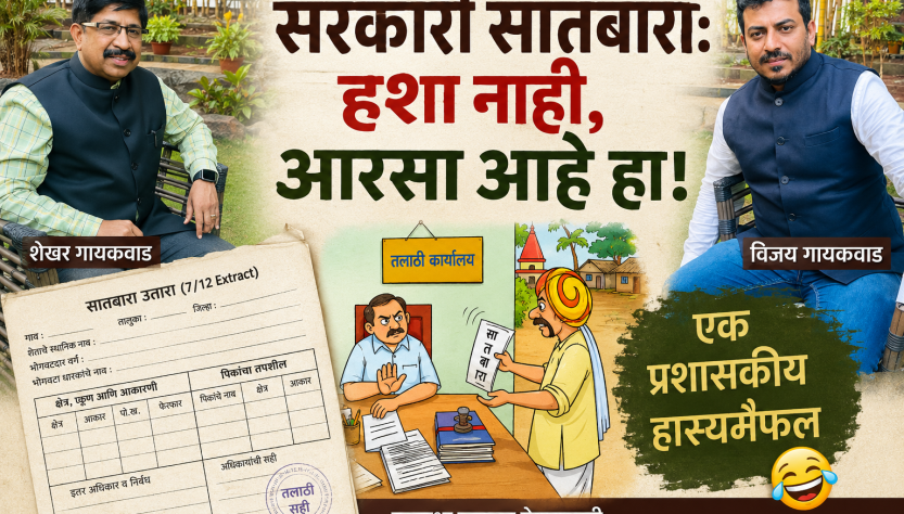 सरकारी सातबारा — शेखर गायकवाड यांची एकपात्री प्रशासकीय हास्यमैफल, पुणे, ९ मे २०२६